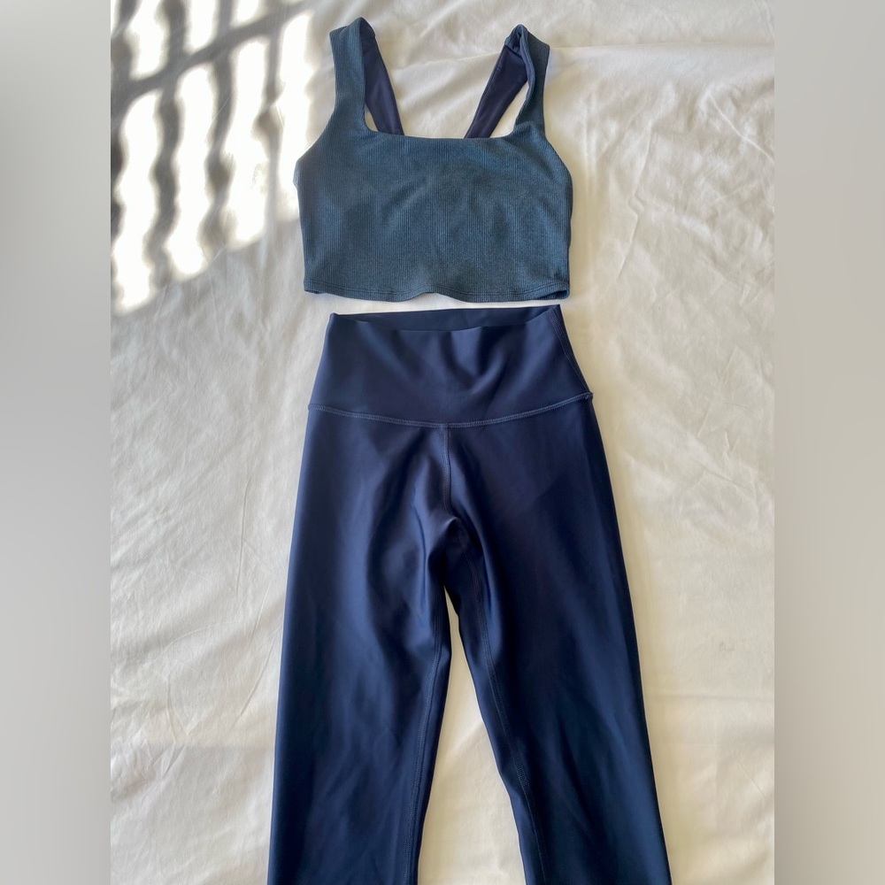 ALO Yoga Set - Airlift Legging and Ribbed Tank